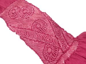 正絹　絞り　帯揚げ